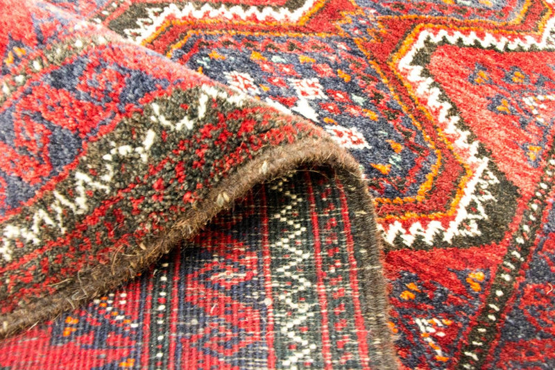 Tapis de couloir Tapis persan - Nomadic - 197 x 52 cm - rouge