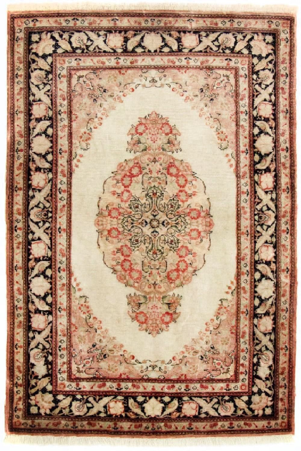 Tapis en soie - Ghom soie - Premium - 120 x 70 cm - beige
