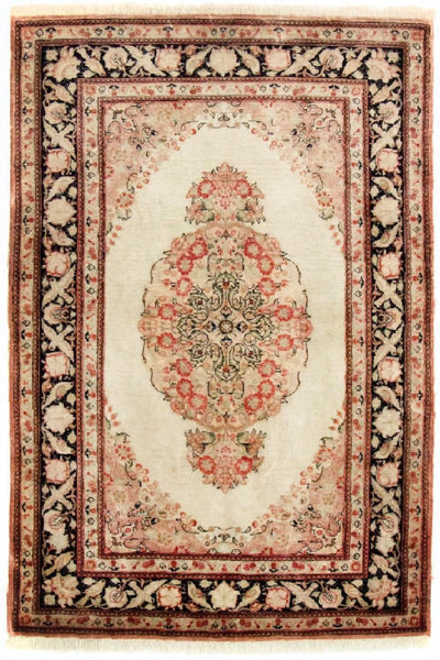 Tapis de Qom en soie Tapis 70x120cm - Tapis persan