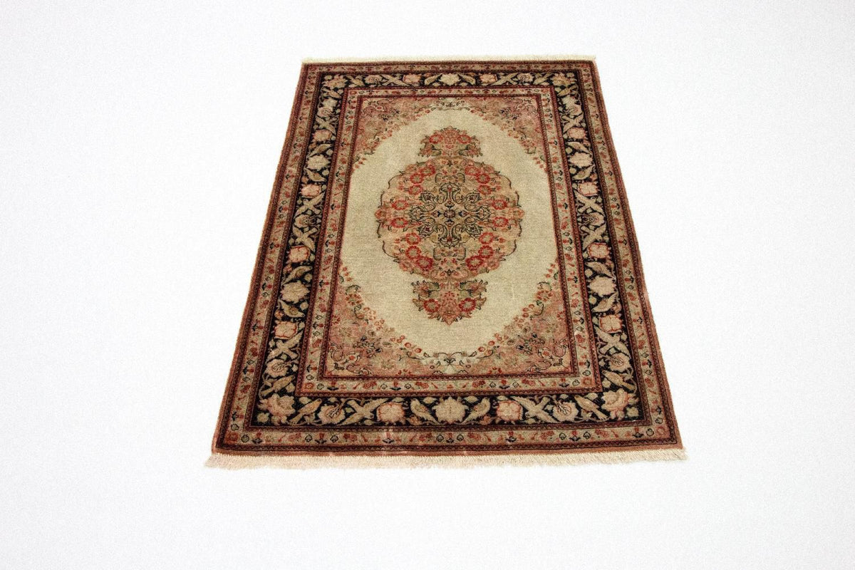 Tapis en soie - Ghom soie - Premium - 120 x 70 cm - beige