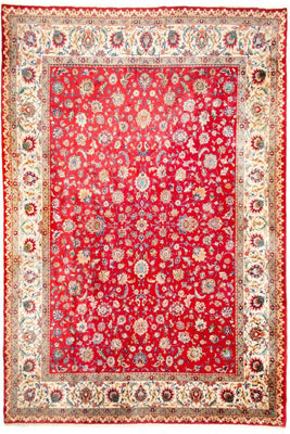 Tapis persan - Tabriz - 410 x 212 cm - rouge