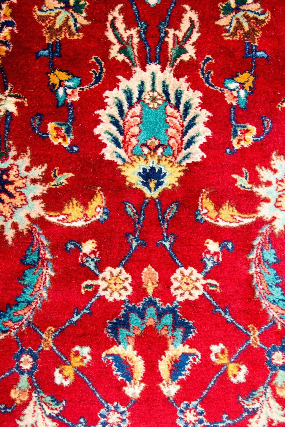 Tapis persan - Tabriz - 410 x 212 cm - rouge