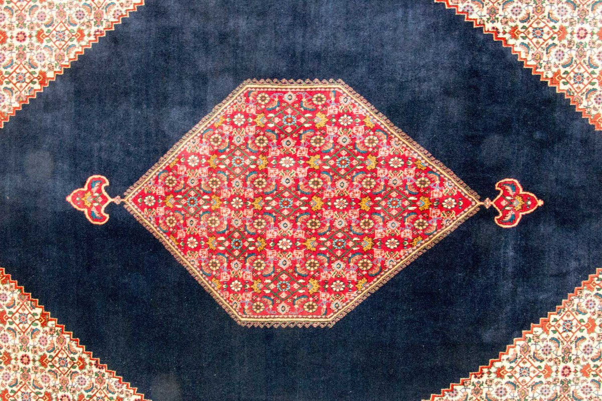 Tapis persan - Bidjar - 315 x 223 cm - bleu foncé