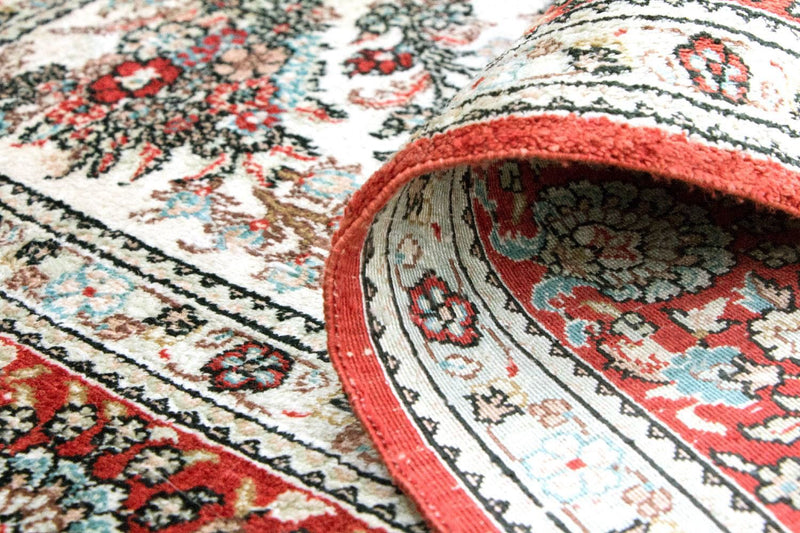 Tapis en soie - Soie chinoise - 149 x 96 cm - beige