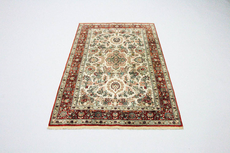 Tapis en soie - Soie chinoise - 149 x 96 cm - beige