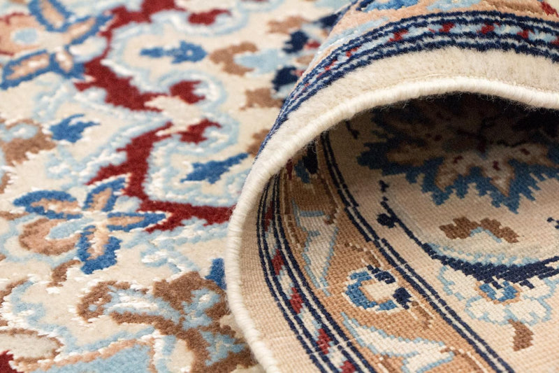 Tapis persan - Nain - Royal - 236 x 147 cm - bleu foncé