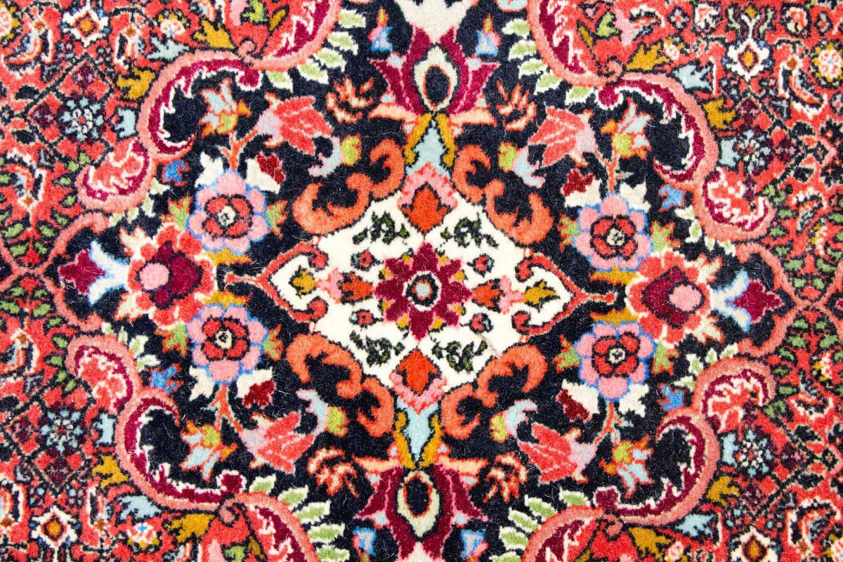 Tapis de couloir Tapis persan - Bidjar - 397 x 89 cm - rouge