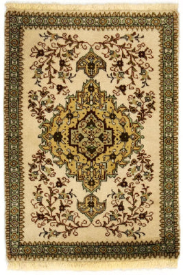 Tapis persan - Tabriz - 87 x 62 cm - beige