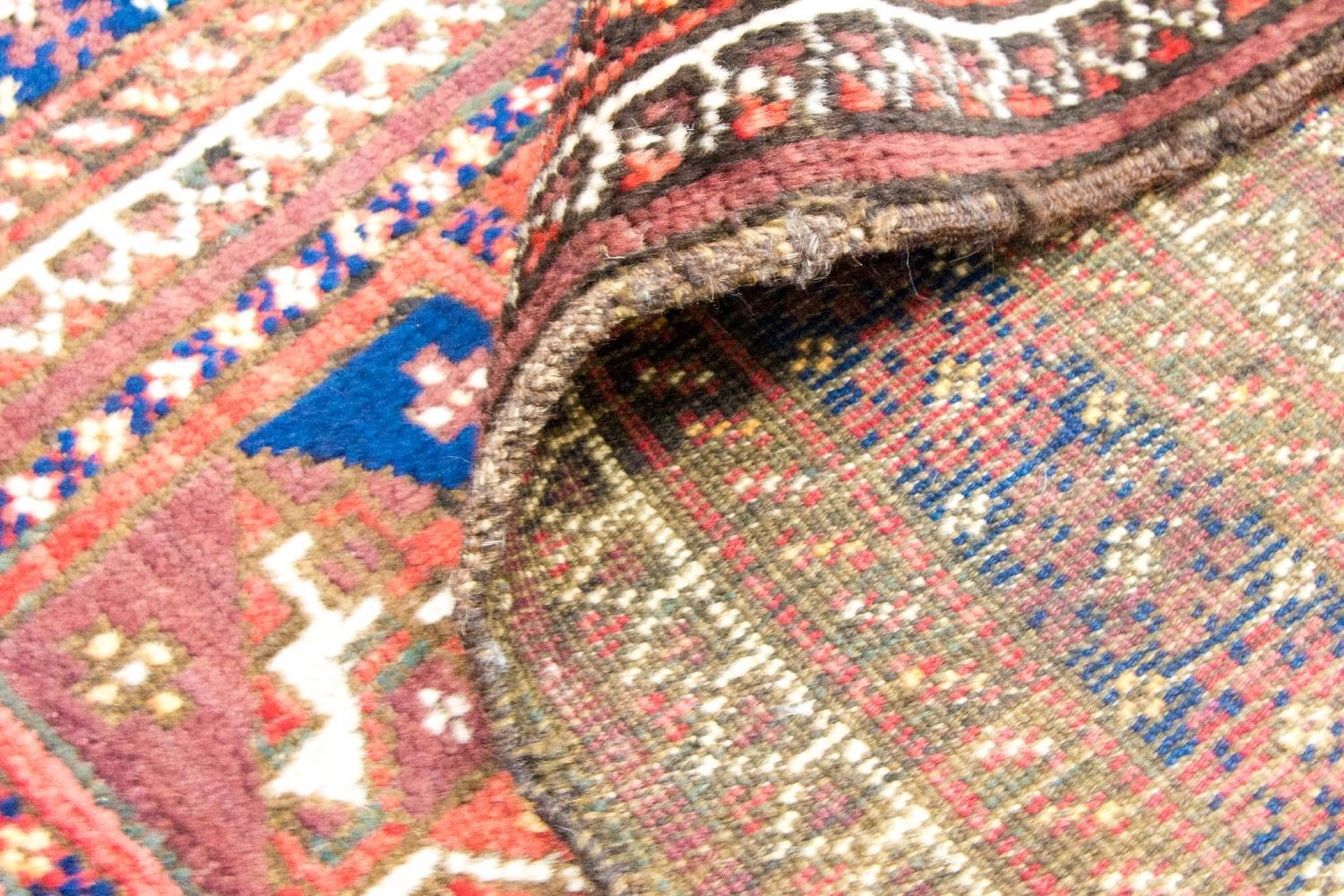 Tapis afghan - Boukhara - 164 x 105 cm - bleu