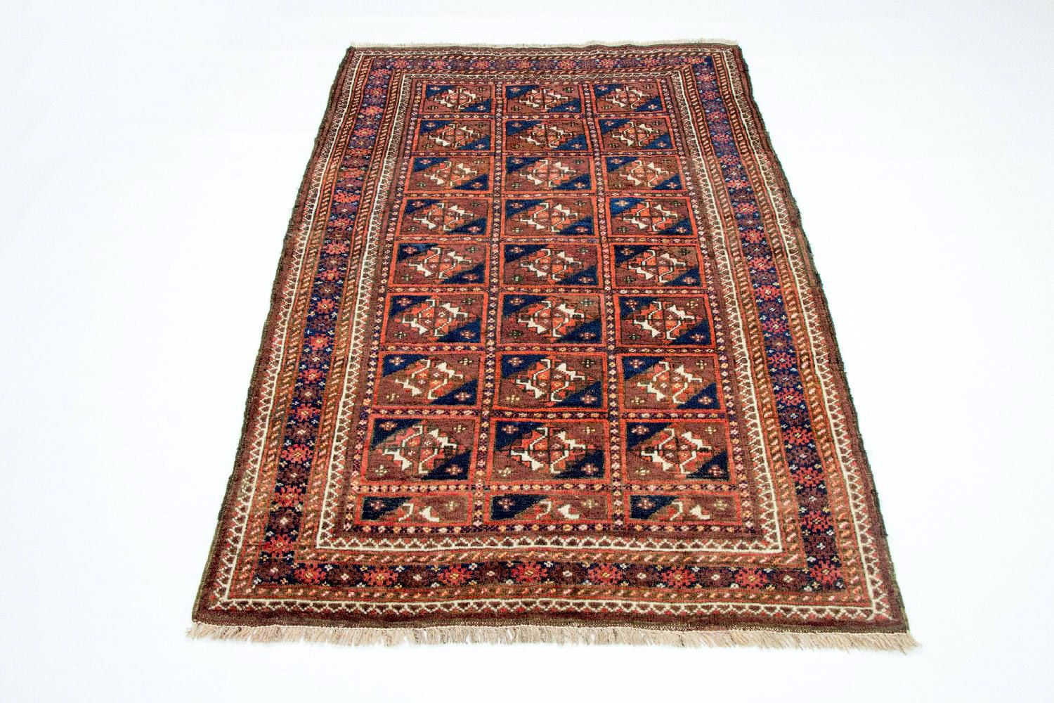 Tapis afghan - Boukhara - 164 x 105 cm - bleu
