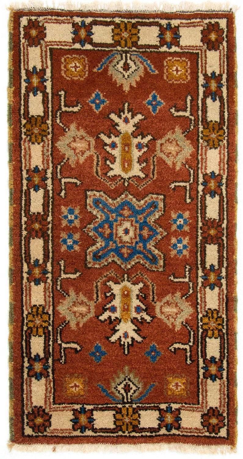 Tapis oriental - 120 x 64 cm - rouille