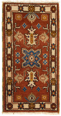 Tapis oriental - 120 x 64 cm - rouille