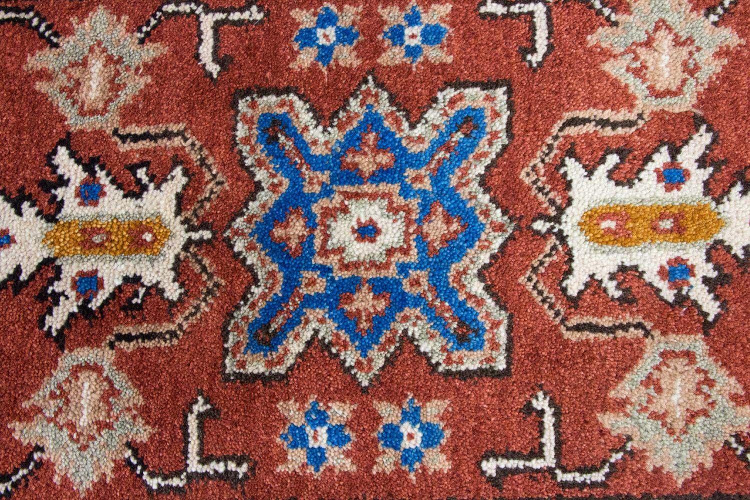 Tapis oriental - 120 x 64 cm - rouille