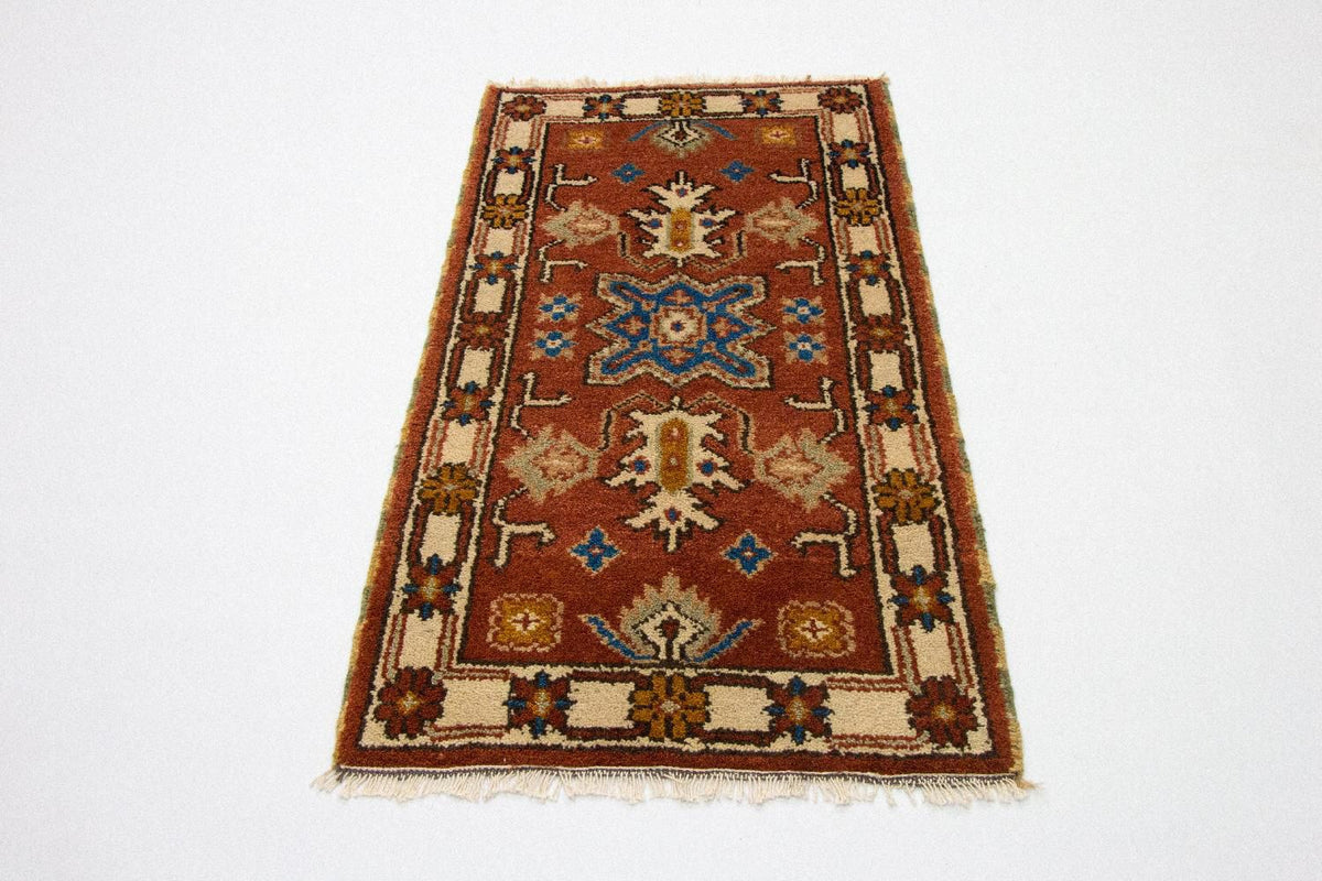 Tapis oriental - 120 x 64 cm - rouille