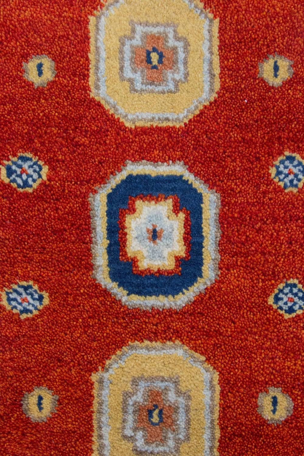 Tapis oriental - 125 x 64 cm - rouge
