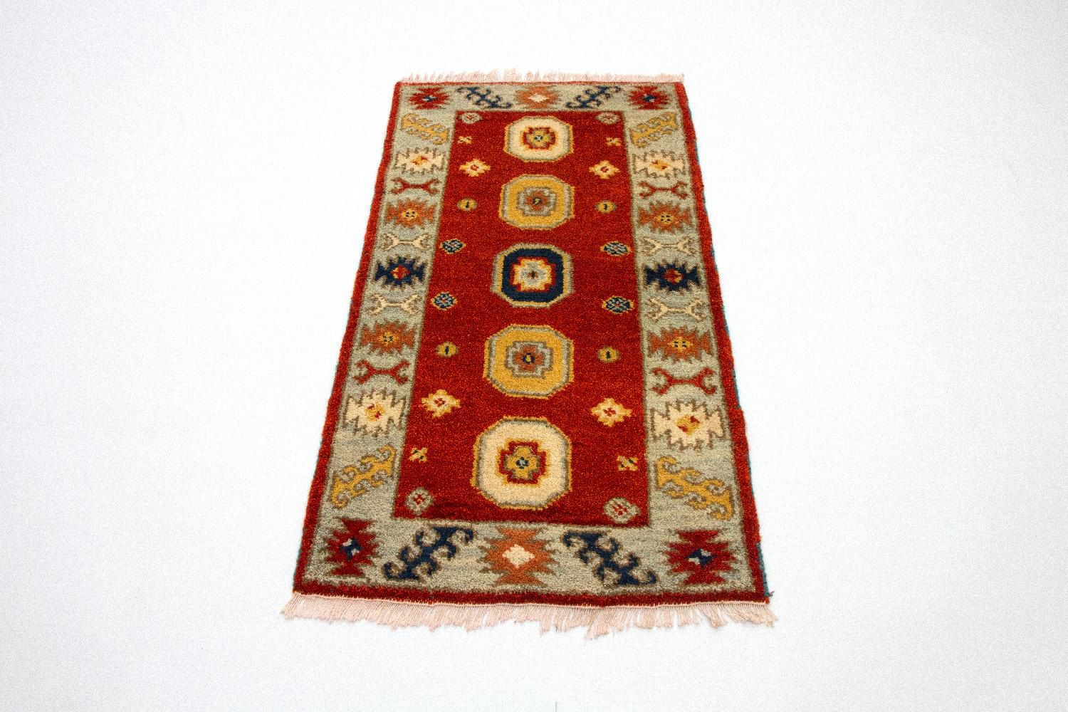 Tapis oriental - 125 x 64 cm - rouge