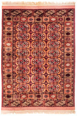 Tapis afghan - Boukhara - 156 x 122 cm - saumon