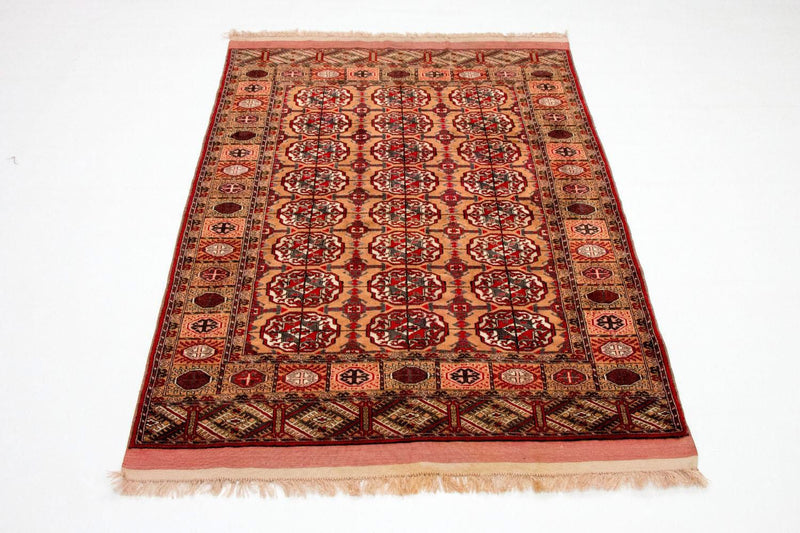 Tapis afghan - Boukhara - 156 x 122 cm - saumon