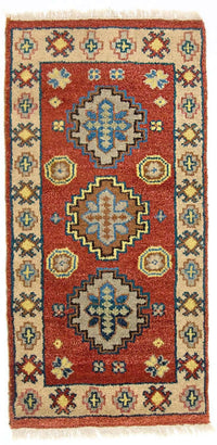 Tapis oriental - 124 x 63 cm - rouge