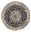 Tapis persan - Nain - Royal ronde  - 210 x 210 cm - bleu foncé