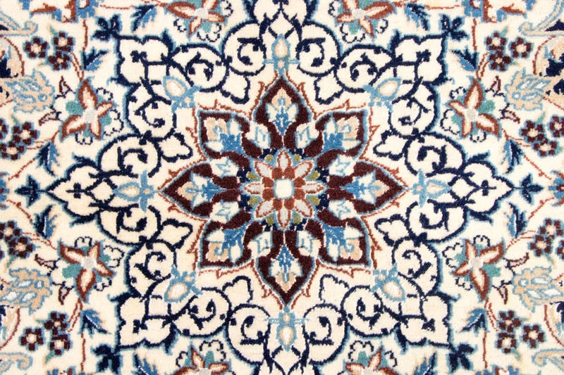 Tapis persan - Nain - Royal ronde  - 210 x 210 cm - bleu foncé