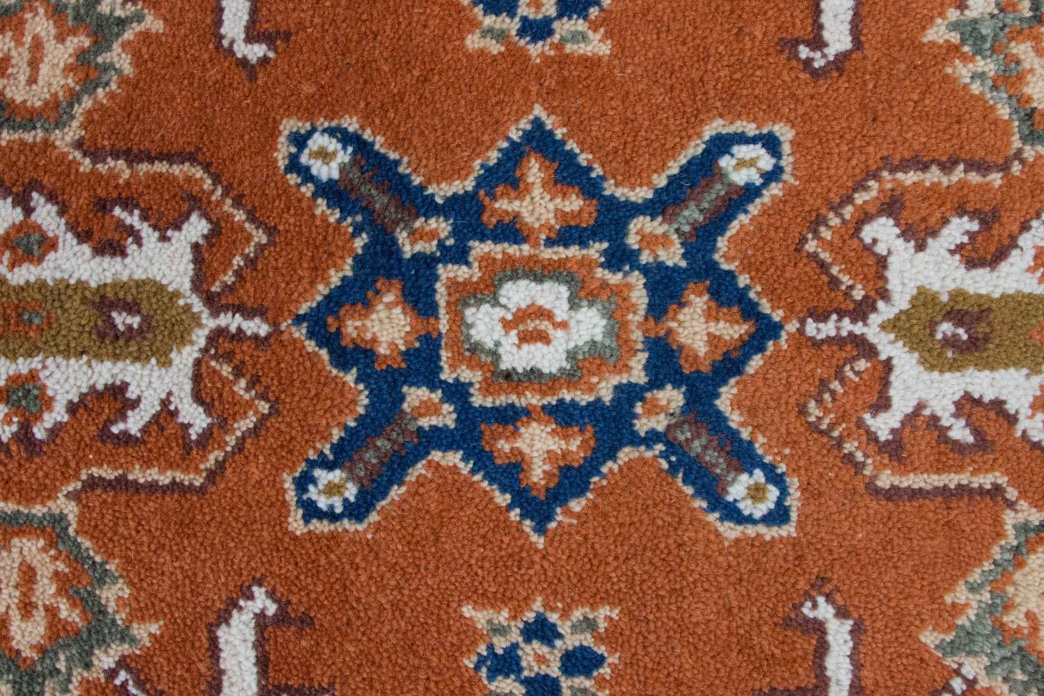 Tapis oriental - 126 x 62 cm - rouille