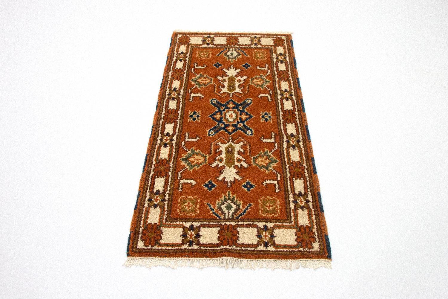 Tapis oriental - 126 x 62 cm - rouille