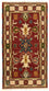 Tapis oriental - 124 x 67 cm - rouge