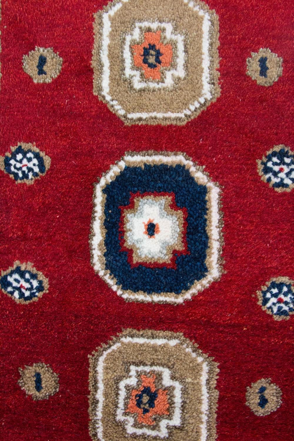 Tapis oriental - 117 x 64 cm - rouge