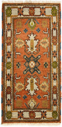 Tapis oriental - 123 x 65 cm - orange