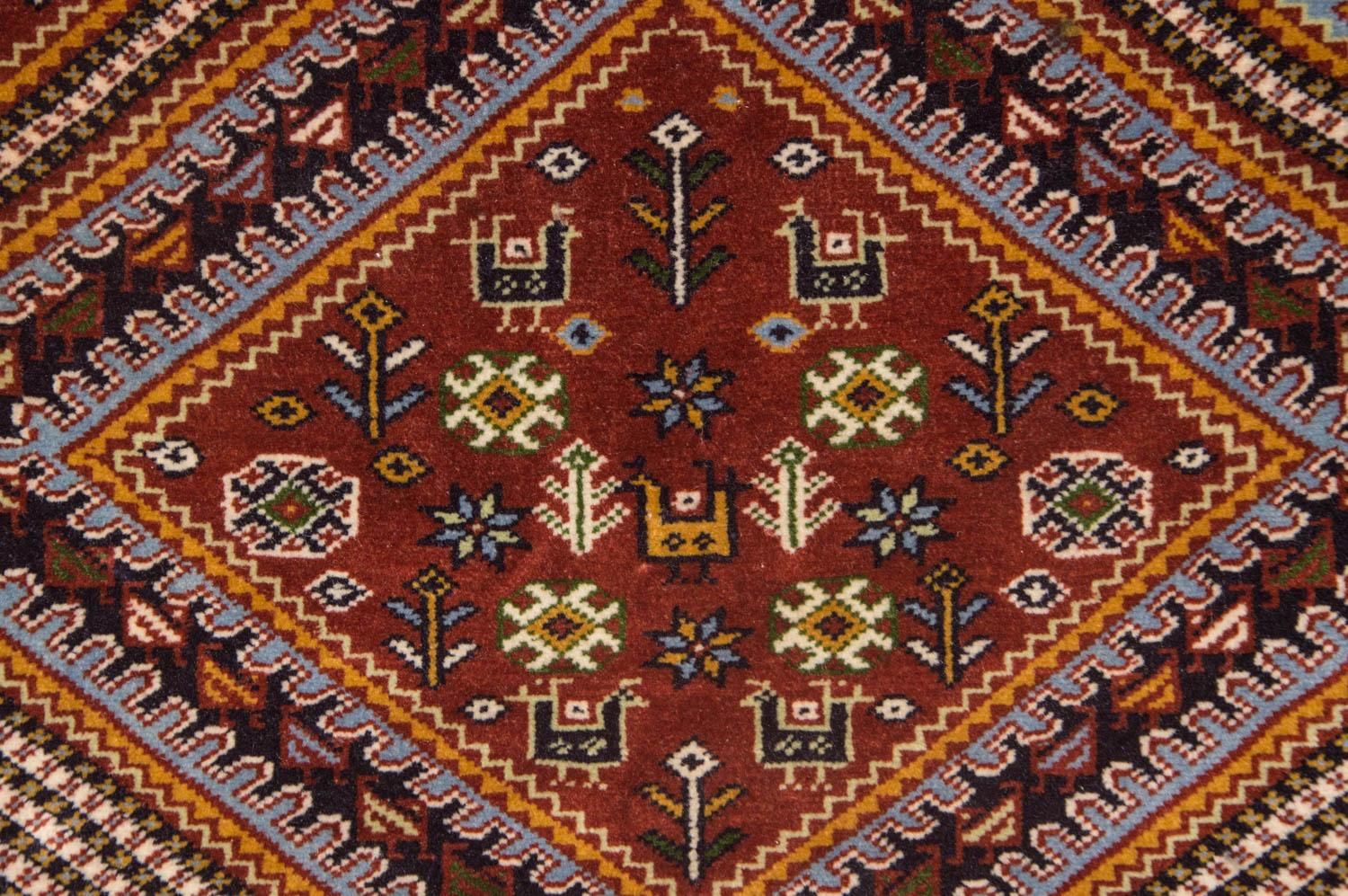 Tapis afghan - 148 x 118 cm - marron