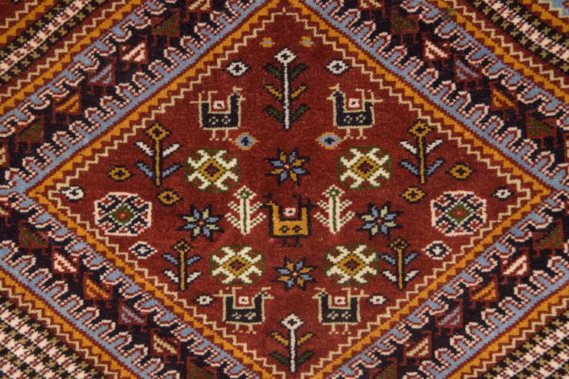 Tapis afghan - 148 x 118 cm - marron