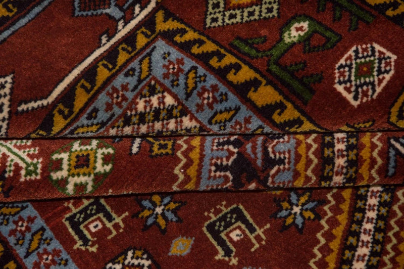 Tapis afghan - 148 x 118 cm - marron