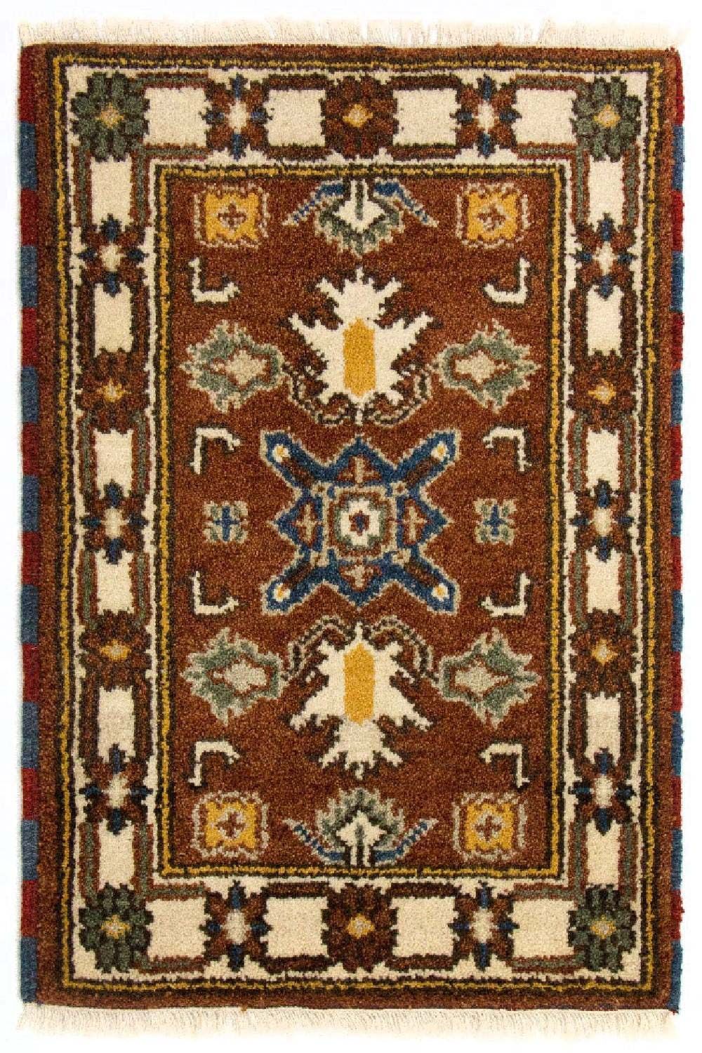 Tapis oriental - 92 x 61 cm - marron