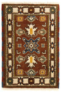 Tapis oriental - 92 x 61 cm - marron