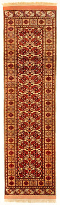 Tapis de couloir Tapis en soie - Soie afghane - 284 x 82 cm - rouge