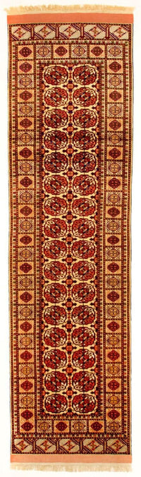 Tapis de couloir Tapis en soie - Soie afghane - 284 x 82 cm - rouge