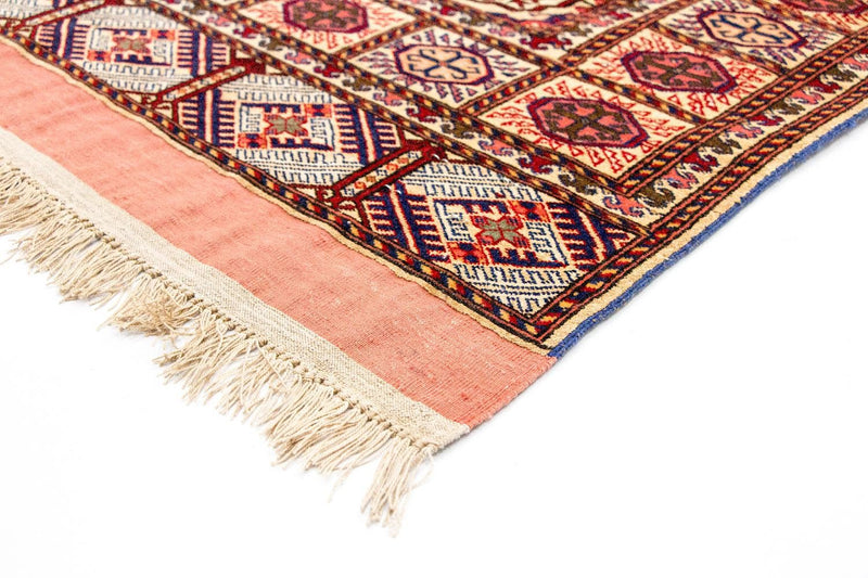 Tapis de couloir Tapis en soie - Soie afghane - 284 x 82 cm - rouge