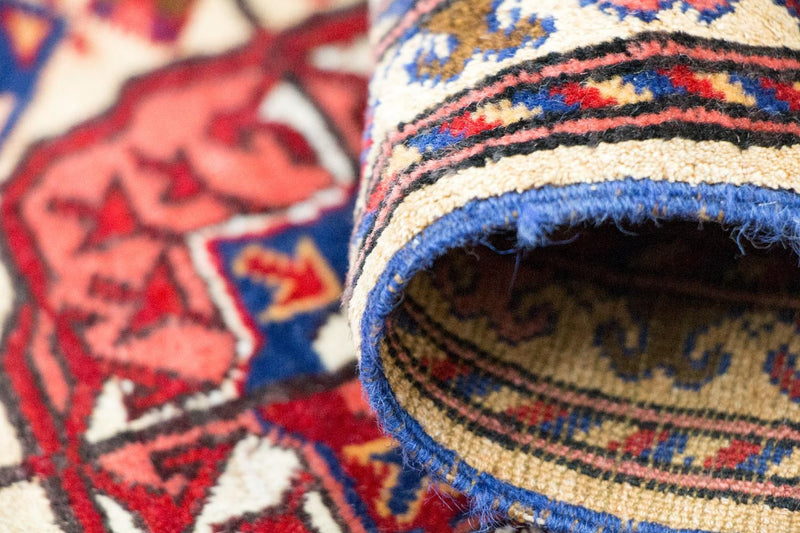 Tapis de couloir Tapis en soie - Soie afghane - 284 x 82 cm - rouge