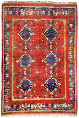 Tapis afghan - Kunduz - 294 x 211 cm - rouge