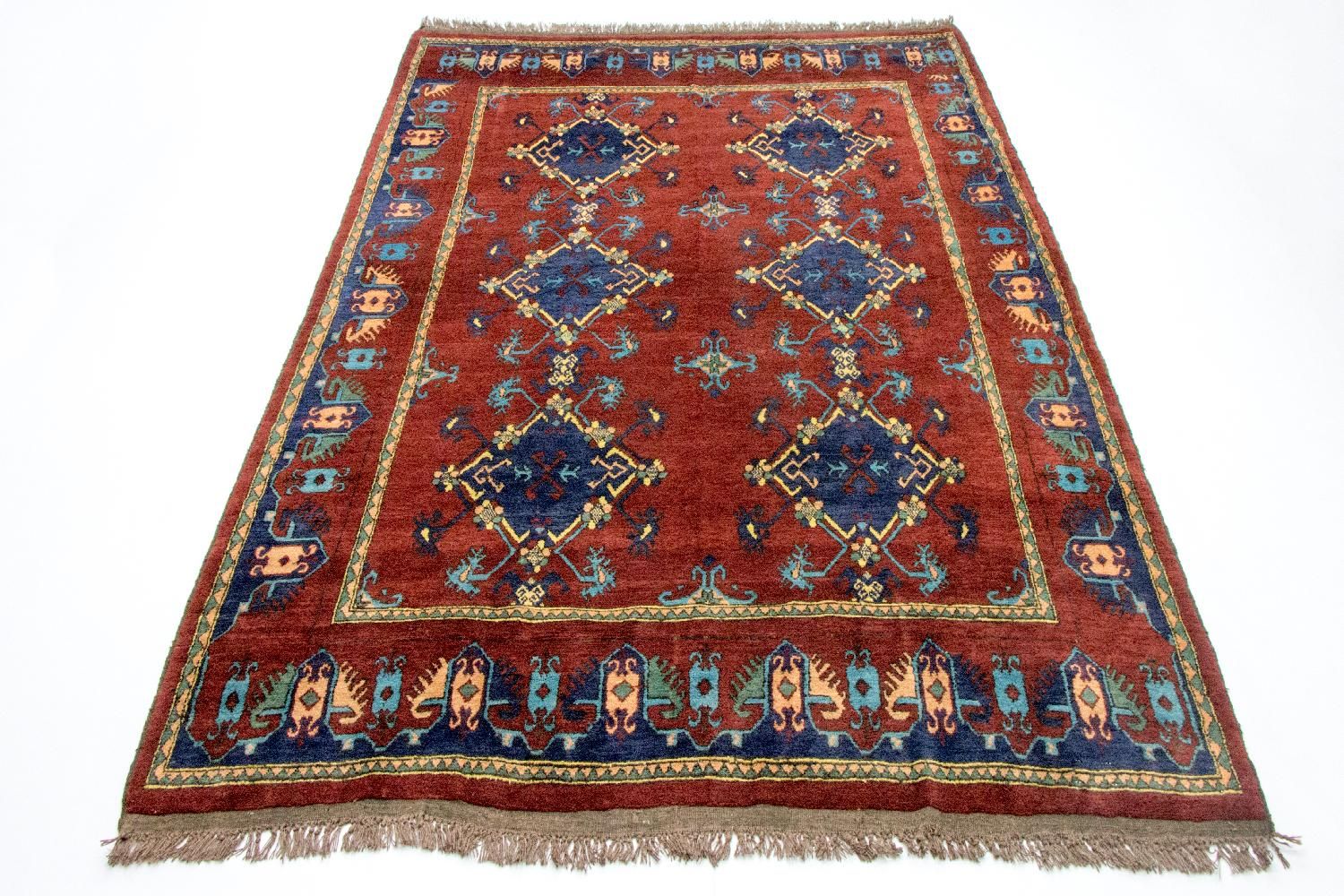 Tapis afghan - Kunduz - 294 x 211 cm - rouge