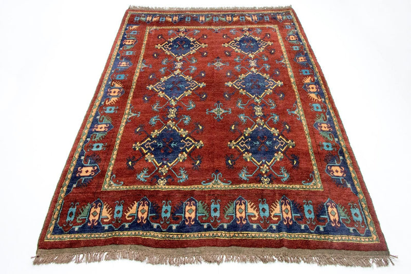 Tapis afghan - Kunduz - 294 x 211 cm - rouge
