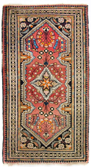 Tapis persan - Nomadic - 126 x 66 cm - rouge