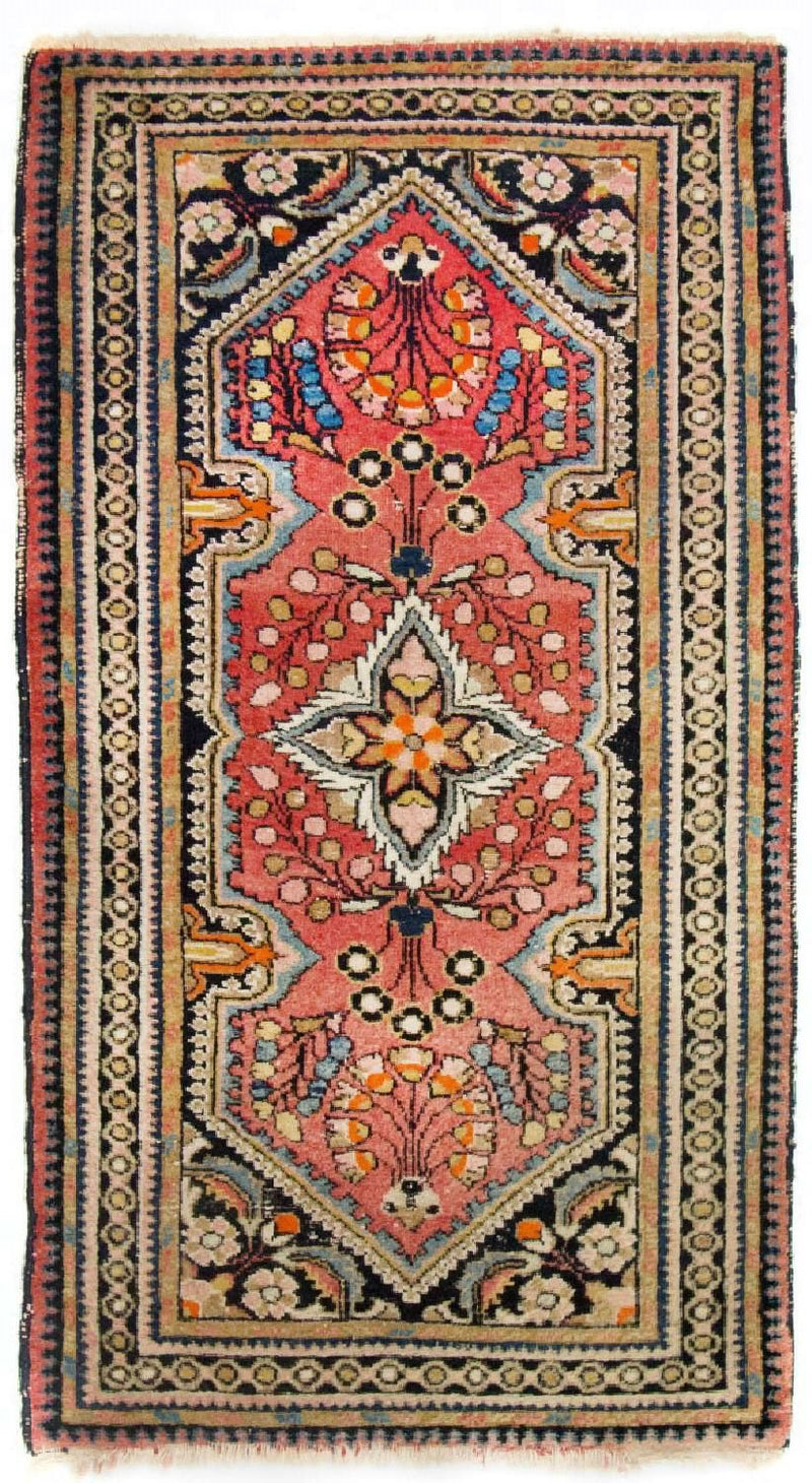Tapis persan - Nomadic - 126 x 66 cm - rouge