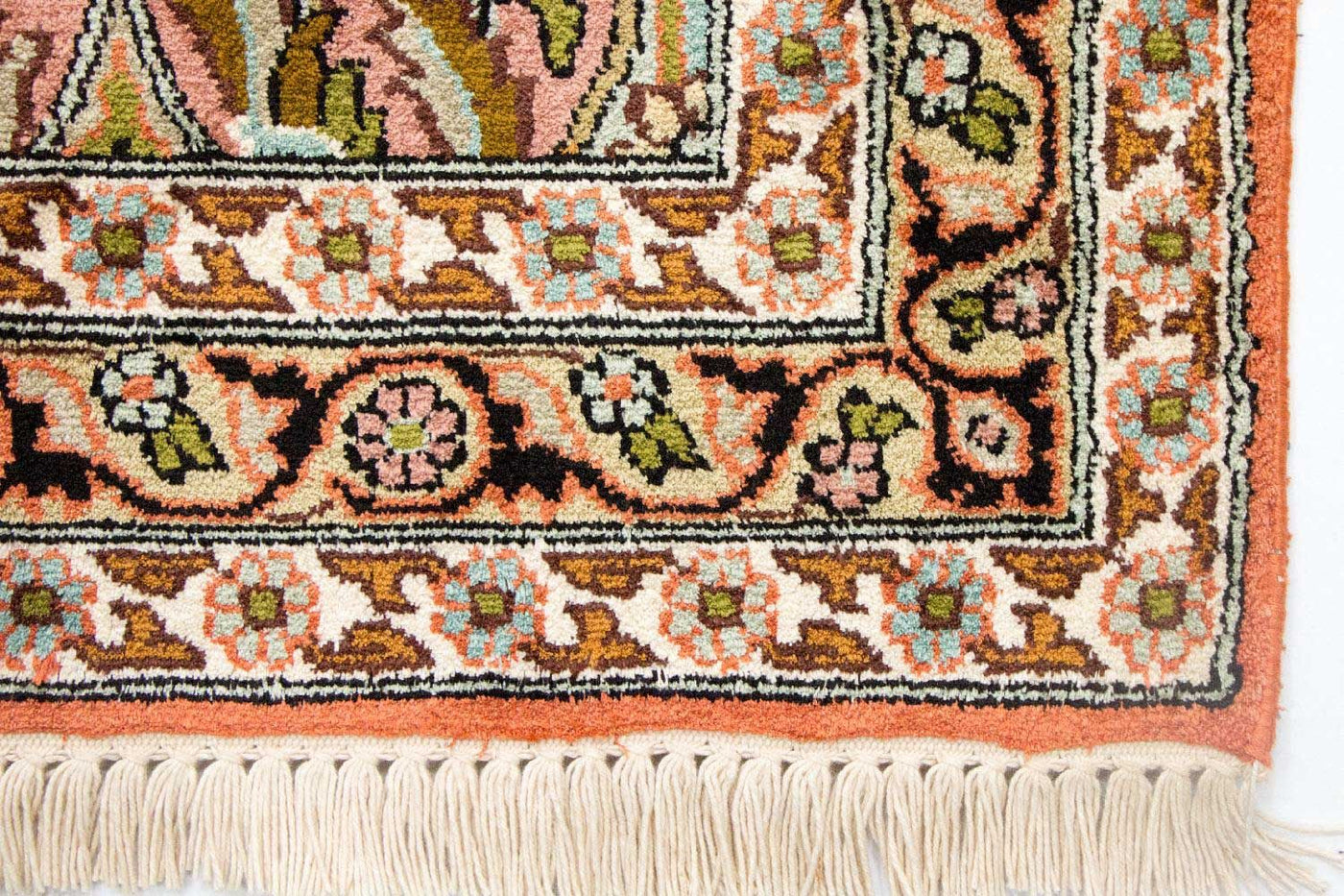 Tapis en soie du Cachemire Tapis 313x82cm - Tapis oriental