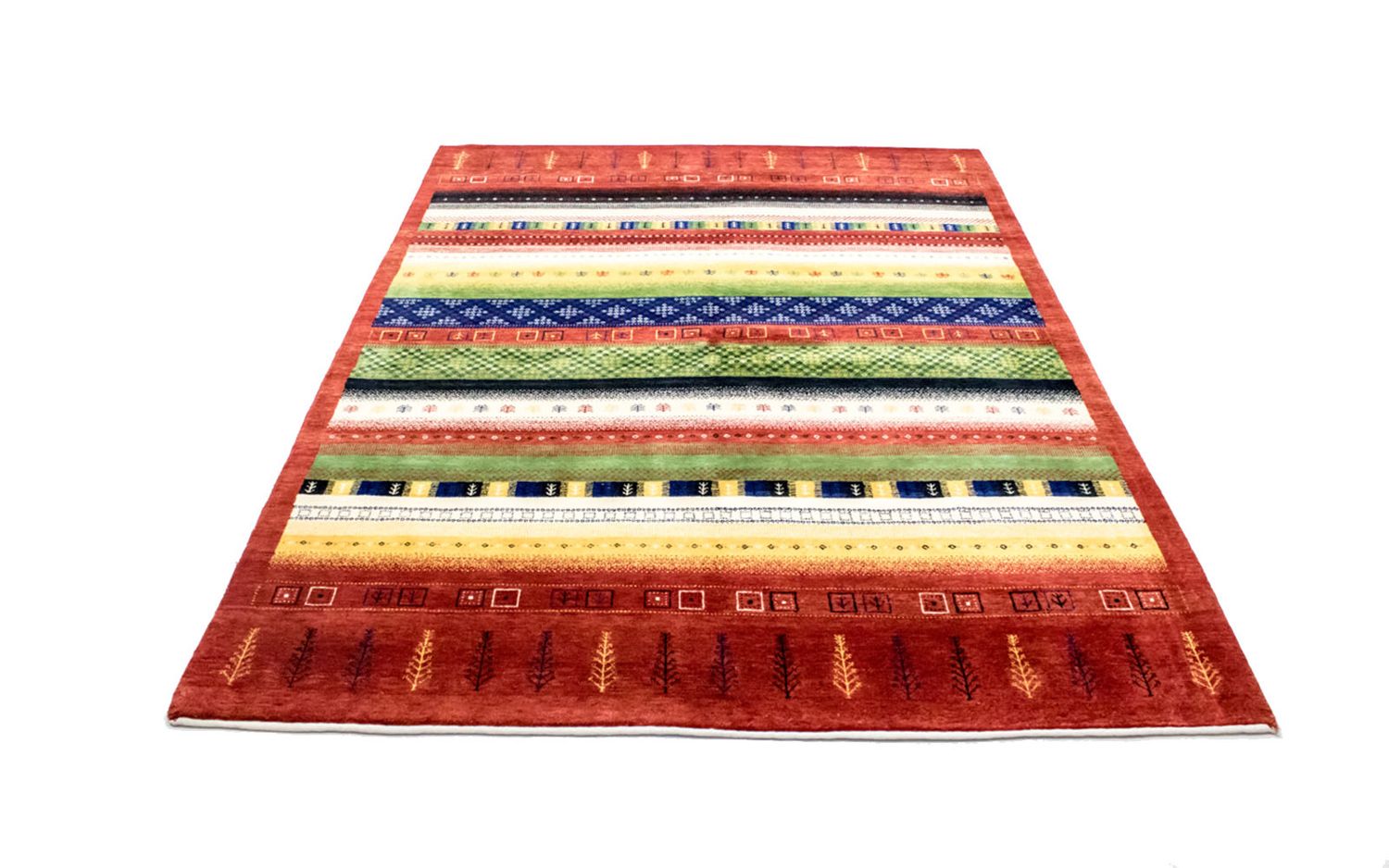 Tapis Gabbeh - Loribaft Persan - 241 x 172 cm - colorée
