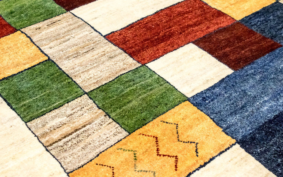 Tapis Gabbeh - Loribaft Persan - 249 x 175 cm - colorée