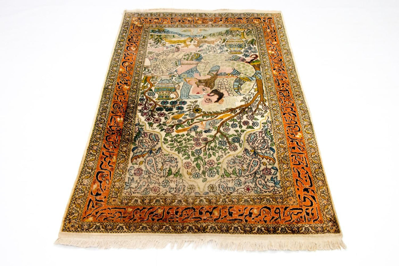 Tapis en soie du Cachemire Tapis 150x92cm - Tapis oriental