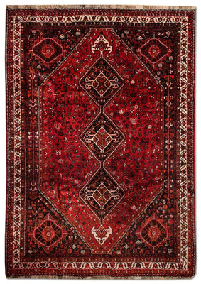 Tapis persan - Nomadic - 304 x 220 cm - rouge
