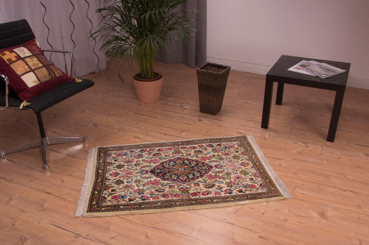 Tapis persan - Ghom - 110 x 77 cm - multicolore